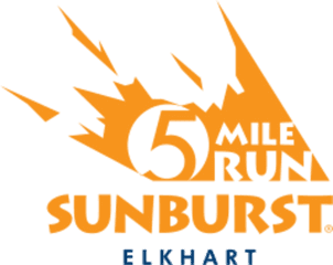Sunburst 5 - Elkhart In 5 Mile Running Poster Png