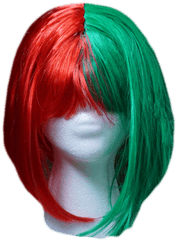 Bob Wig - Parrucca Corta Verde Png