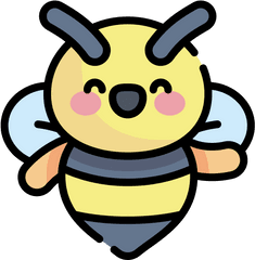 Bee Free Vector Icons Designed - Happy Png