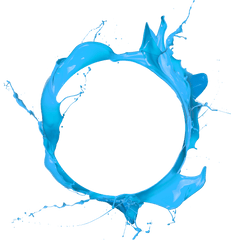 Blue Paint Circle Splash Free Hd Image Png