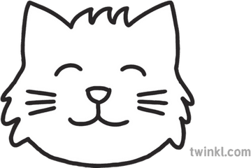 Cat Face Cute Animalsemoji Story Book Differentiated - Cartoon Png