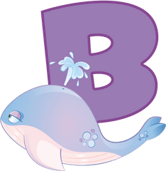 Download B Wall Adhesive Letters For Kids Rooms - Cartoon B Letter Kids Png