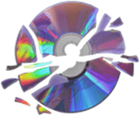 Disk Brokendisk Dvd Holographic - Broken Cd Png