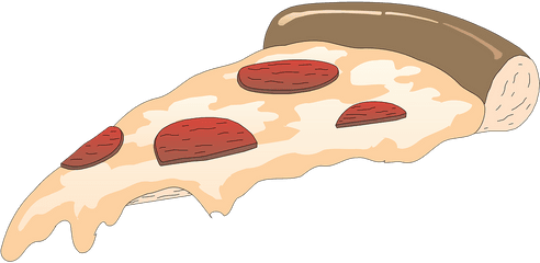 Pizza Slice Cheesy - Pizza Vector Art Transparent Png