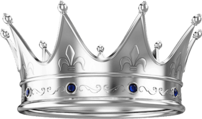 Download Hd Crown Corona Silver Plateado Plata King Rey - King Crown Transparent Background Png