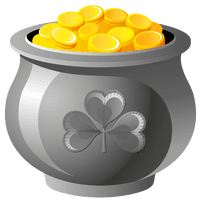 Product Gold Patrick Saint Table Coin Day - Free PNG