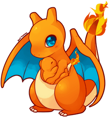 Pokemon Png Transparent Background - Chibi Charizard