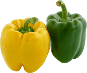 Png Transparent Pepper - Green And Yellow Capsicum