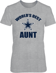 Dallas Cowboys Worlds Best Aunt - Active Shirt Png