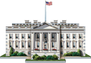 The White House 3d Puzzle Pieces - White House Usa Png