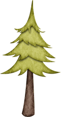 Evergreen Tree 1png Free - Woodland Tree Clipart Png