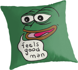 Feels Good Man Rare Pillow - Pepe The Frog A Photo On Png