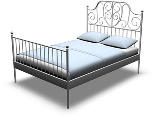 Leirvik Bed Frame With Slatted Base - Design And Bed Size Png