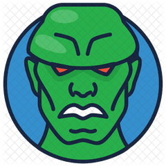 Martian Manhunter Icon Of Colored - Clip Art Png