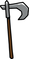 Scythe Clipart Weapon - Scribblenauts Scythe Png Download Scribblenauts Scythe