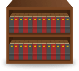 Clipart - Bookcase Png