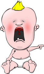 Baby Crying Mad - Whining Clipart Png