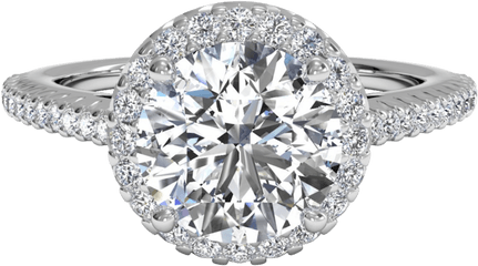 Real Gem Jewelers - Pear Shaped Split Shank Diamond Ring Png