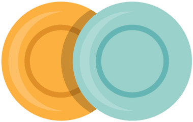 Transparent Png Svg Vector File - Two Plates