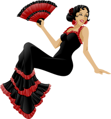 Flamenco Clip Stock Png Files - Spanish Flamenco Dancer Clipart