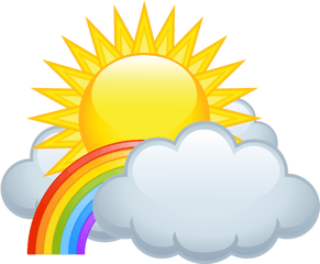 Download And Rainbow Clouds Sun Rain Cloud Clipart Png Free - Sun Rainbow Clouds Clipart