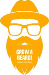 Beards Are Sexy Mens Printed Vest - Beard Logo Png Yellow