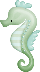 Seahorse Sea Foam Green U0026 It Blue Fins - Baby Animals Sea Seahorse Png