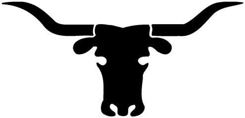 Download Clip Art Royalty Free Steer - Texas Longhorns Logo Text Png