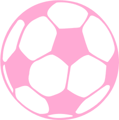 Pink Soccer Ball Clip Art - Vector Clip Art Pink Soccer Ball Clip Art Png