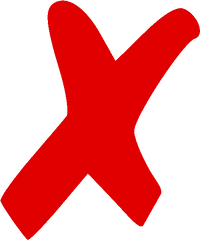 X Mark Symbol Cross Clip Art - Red X Png