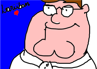 Peter Griffin - Desenho De Aquarelo Gartic Cartoon Png