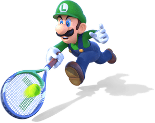 Smash Clipart Tennis - Mario Tennis Ultra Smash Luigi Png