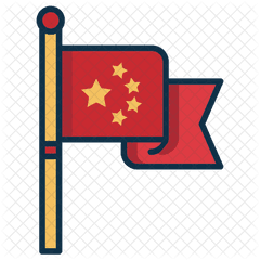 Flag Of China Icon - Clip Art Png