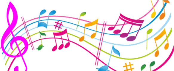 Download Notas Musicales De Colores - Notas Musicales Para Imprimir Png