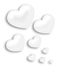 Download Transparent Hearts Decorative - Transparent White Heart Png