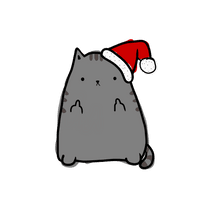 Picture Christmas Cat Free Clipart HQ - Free PNG