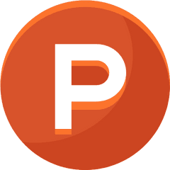 P Social Media Free Icon Of Beautiful - P Orange Flat Icon Png