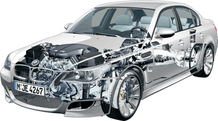 Bmw - Xray Vision Psd Official Psds Bmw Cutaway Png