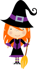Halloween Witch - Topo De Bolo Halloween Png