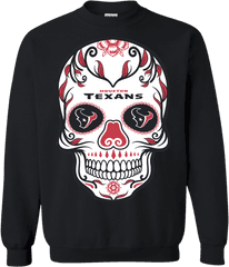 Nfl Houston Texans Outdoor Skull Sweatshirt - Washington Wizards Cool Logos Png