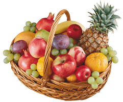 Basket Fruits HQ Image Free - Free PNG