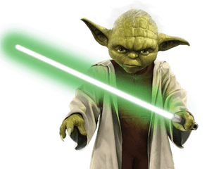 Saber Clipart Green Lightsaber - Star Wars Png Transparent Yoda Star Wars Png