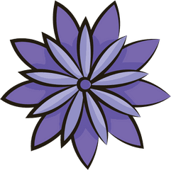 Purple Flower Clipart Free Download Transparent Png - Decorative