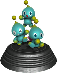 Download Sonic Generations Chao Statue - Chao Sonic Dot Png