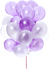 Pin - Transparent Background Purple Balloons Png