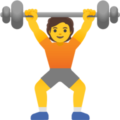 Person Lifting Emoji - Weight Lifting Emoji Png