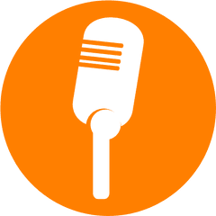 Logo Orange Clip Art - Microphone Clip Art Png