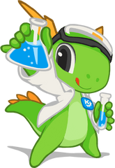 Kde Mascot Konqi For Science And - Science Mascots Png