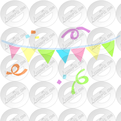 Party Banner Stencil For Classroom - Dot Png