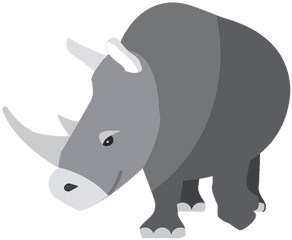 Rhinoceros Rhino Horn Flat - Rhino Vector Png